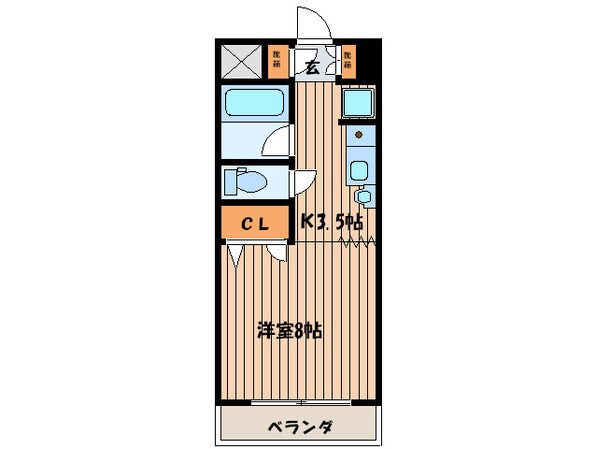 ラポール小町の物件間取画像